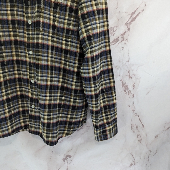 Everlane Shirt Mens Brown The Brushed Flannel Button Down Plaid Beech - Picture 5 of 13